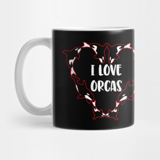 I Love Orcas Killer Whale Sea Panda Ocean Friends Mug